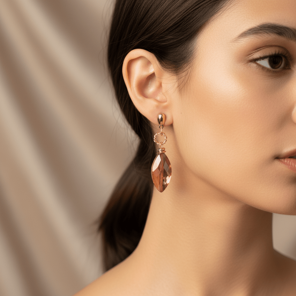 Long Murano Crystal Earrings - Leila Jewels