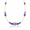 Murano Cobalt Cubes Necklace - Leila Jewels