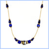 Murano Cobalt Cubes Necklace - Leila Jewels