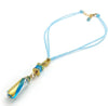 Murano Aqua Pendant Necklace - Leila Jewels