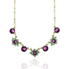 Crystal Flower Necklace - Leila Jewels