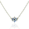 Blue and White Star of David Necklace - Leila Jewels