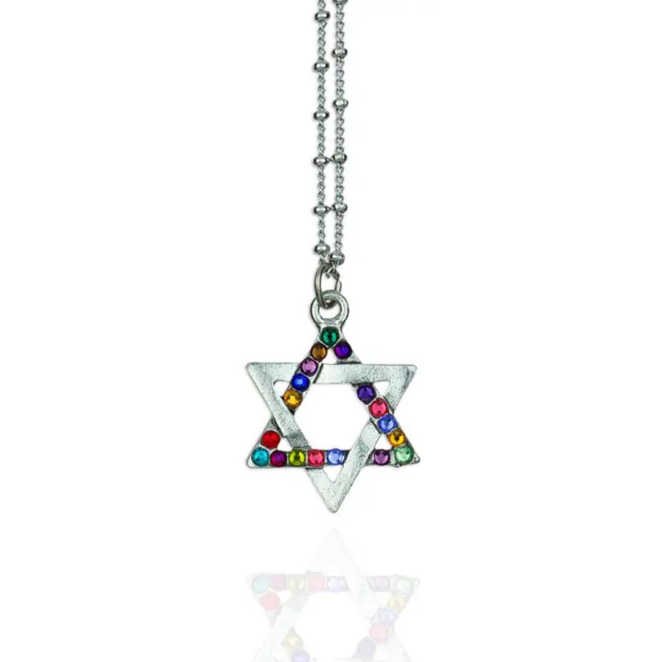 Colorful Crystal Star Necklace - Leila Jewels