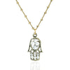 Crystal Hamsa Necklace - Leila Jewels