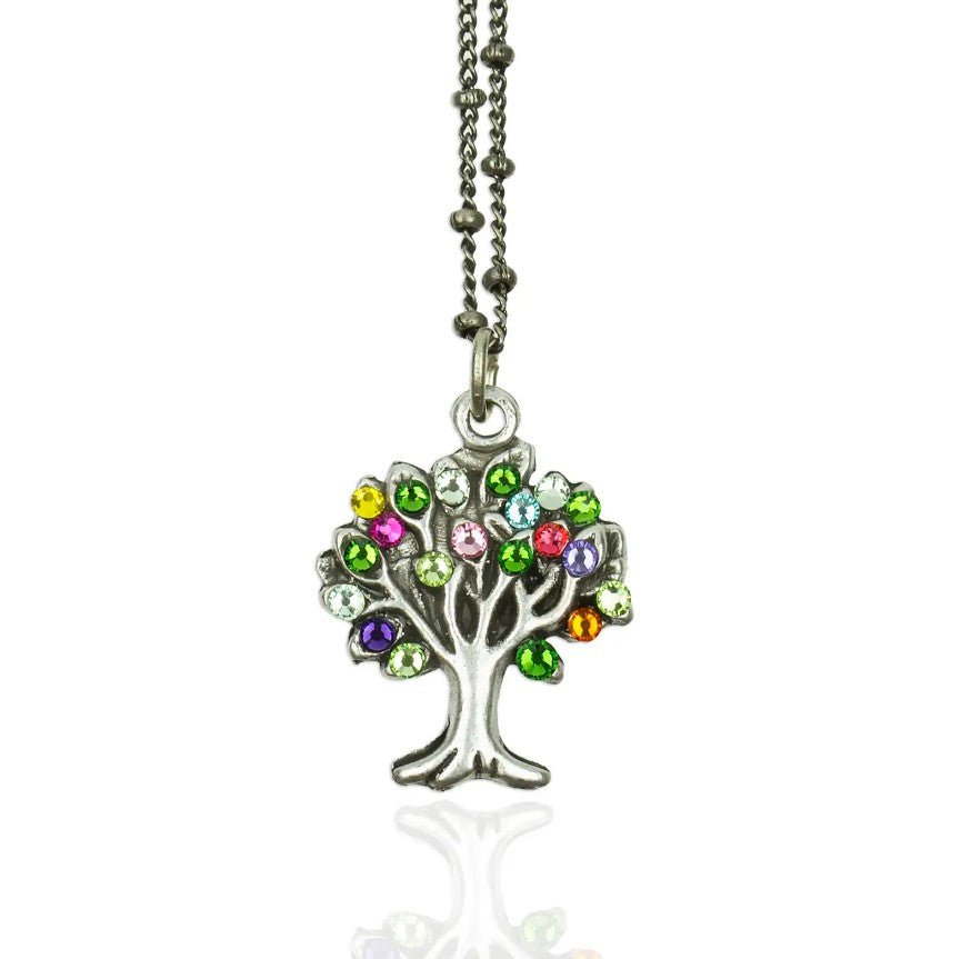 Crystal Tree of Life Necklace - Leila Jewels