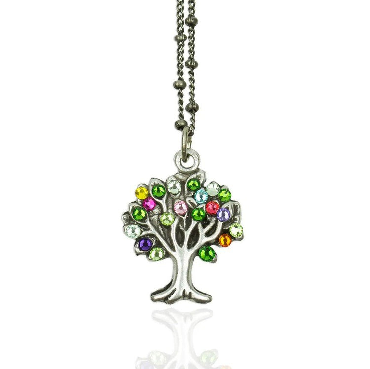 Crystal Tree of Life Necklace - Leila Jewels