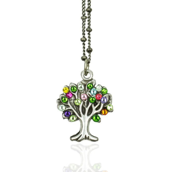 Crystal Tree of Life Necklace - Leila Jewels