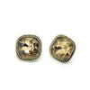 Square Crystal Stud Earrings - Leila Jewels