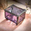 Small Amethyst Glass Ring Box - Leila Jewels