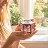 Hexagonal Rose Glass Ring Box - Leila Jewels