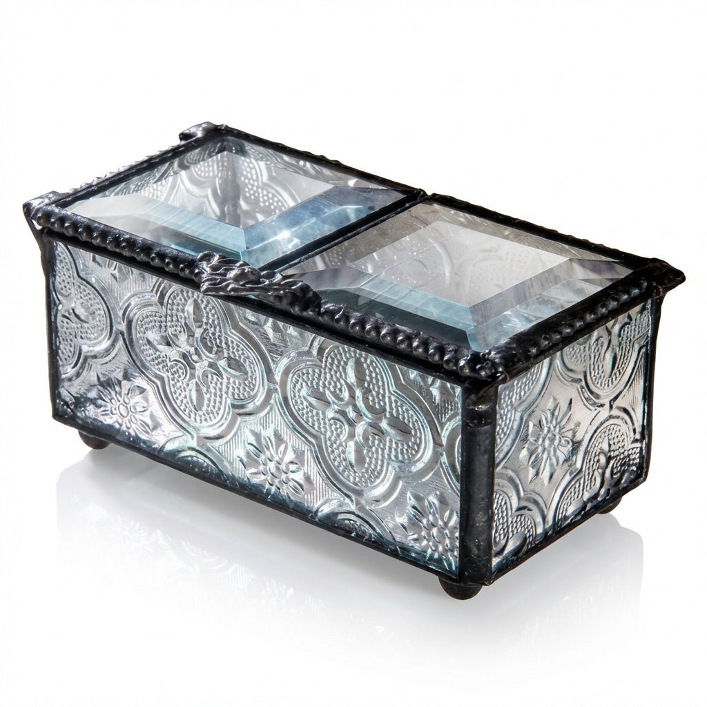 Vintage Glass Keepsake Box - Leila Jewels