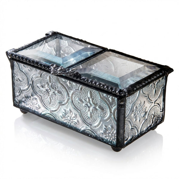 Vintage Glass Keepsake Box - Leila Jewels