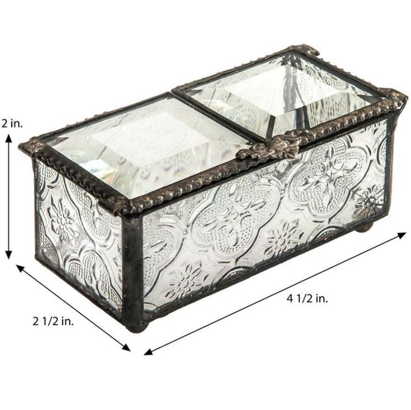 Vintage Glass Keepsake Box - Leila Jewels
