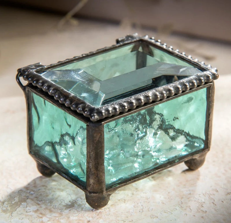 Small Stained Glass Ring Box