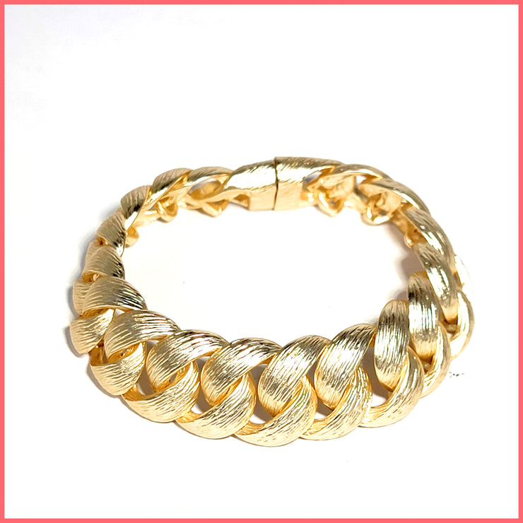 brush link chain bracelet leila jewels