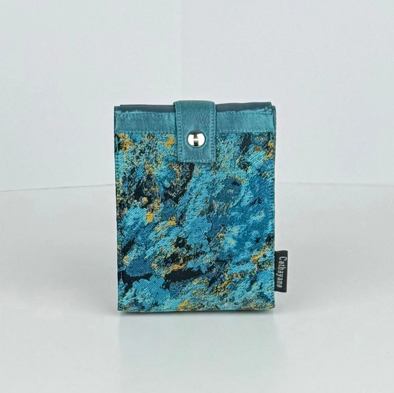 Foldable Brocade and Satin Tote Bag