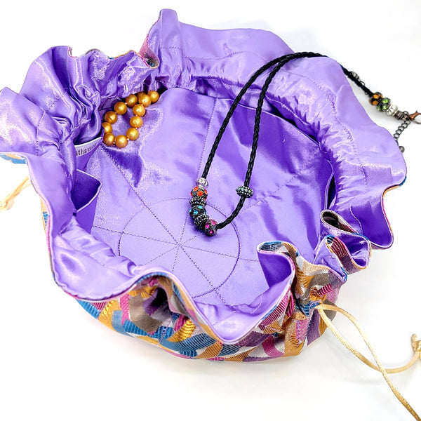 Brocade Jewelry Pouch - Leila Jewels