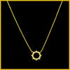 Sterling Pavé Sunburst Necklace - Leila Jewels