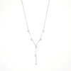 Sterling Zirconia Droplet "Y" Necklace - Leila Jewels