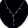 Sterling Zirconia Droplet "Y" Necklace - Leila Jewels