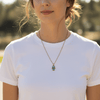 Crystal Hamsa Necklace - Leila Jewels