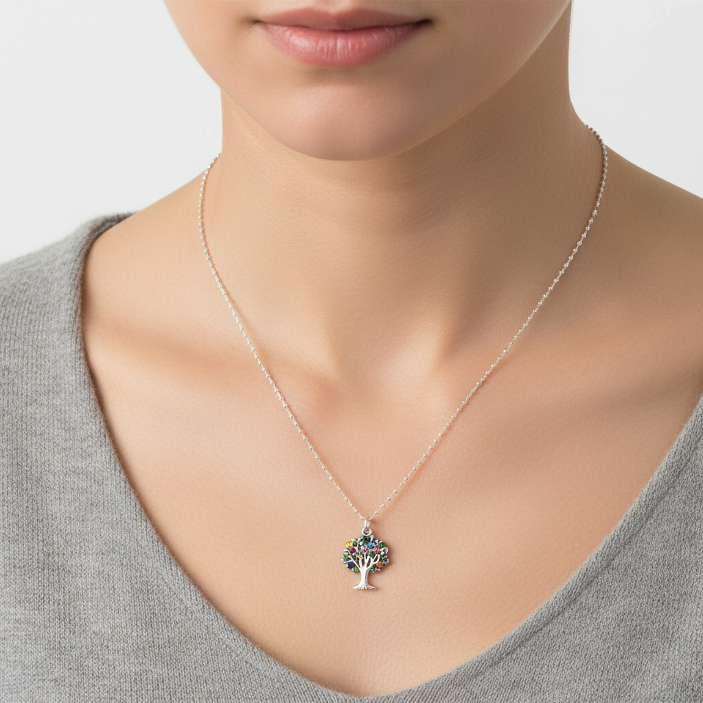 Crystal Tree of Life Necklace
