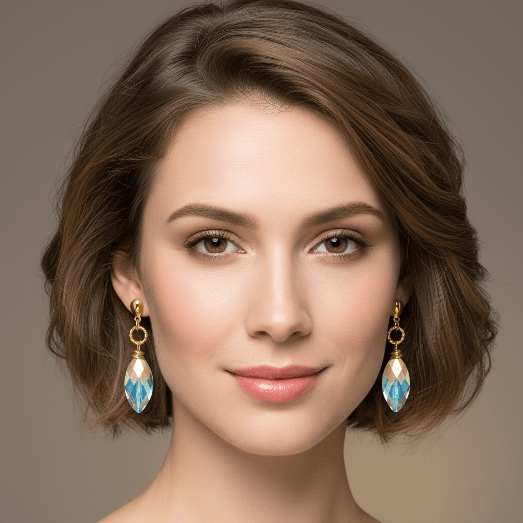 Long Murano Crystal Earrings - Leila Jewels
