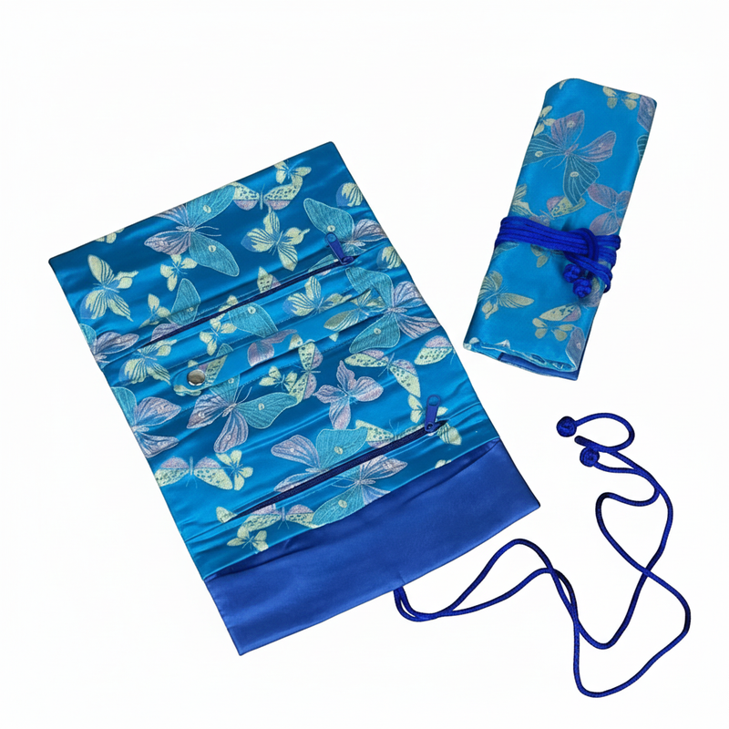 Brocade Jewelry Roll