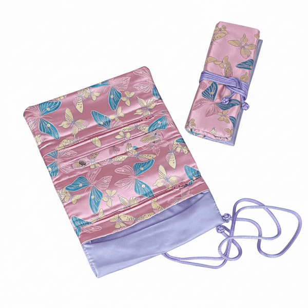 Brocade Jewelry Roll - Leila Jewels