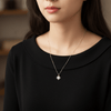 Sterling Pavé Starburst Necklace - Leila Jewels