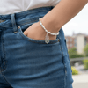 Silver Nugget Charm Bracelet - Leila Jewels