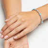 Caviar Enamel Station Bangle - Leila Jewels