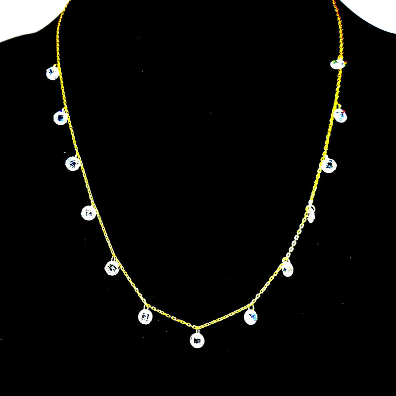 Zirconia Droplet Necklace - Leila Jewels