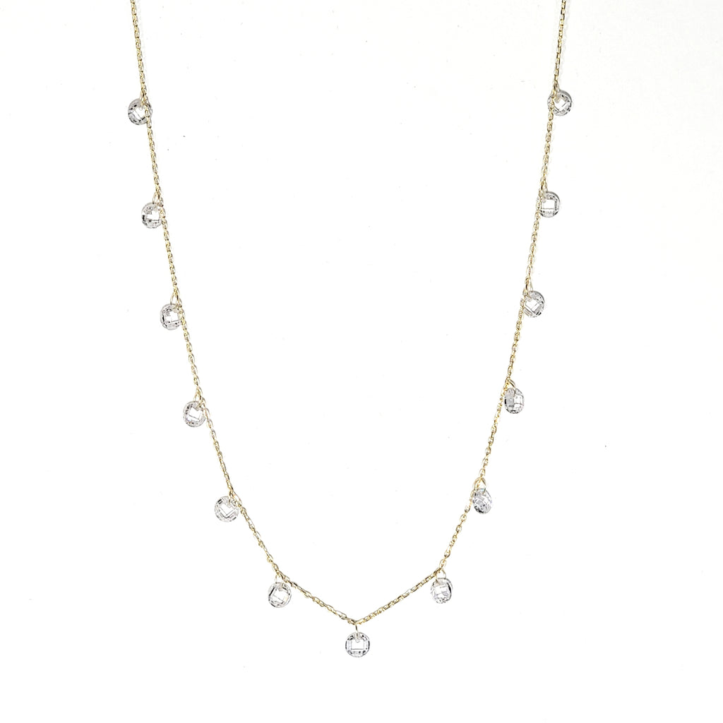 Zirconia Droplet Necklace - Leila Jewels