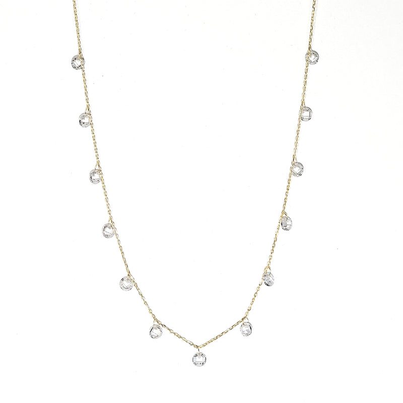 Zirconia Droplet Necklace - Leila Jewels