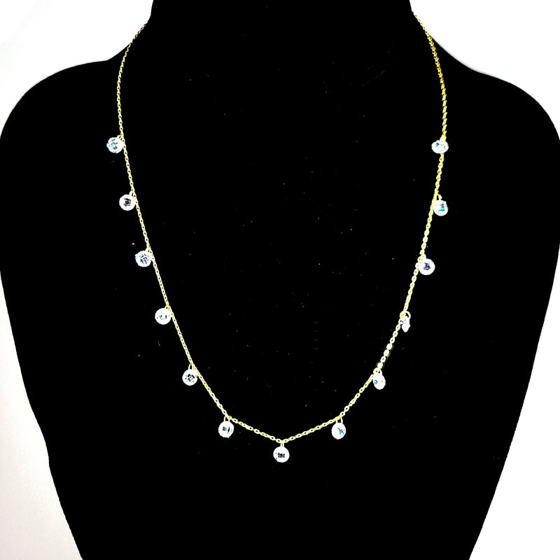 Zirconia Droplet Necklace - Leila Jewels