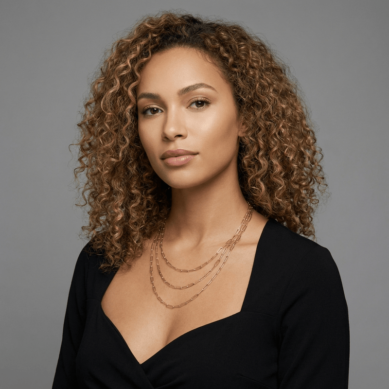 Gold Vermeil Paperclip Chain Necklace - Leila Jewels