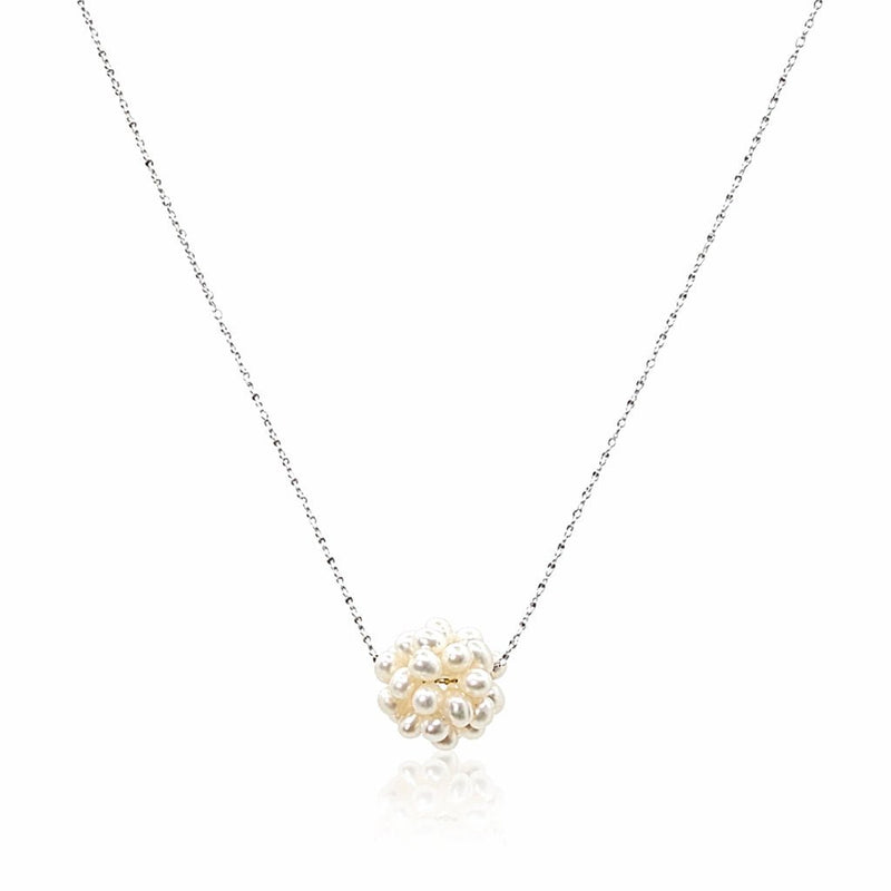 Freshwater Pearl "Snowball" Necklace - Leila Jewels