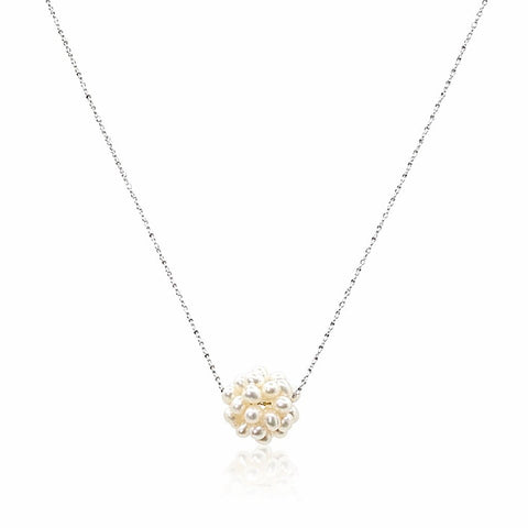 Freshwater Pearl "Snowball" Necklace - Leila Jewels