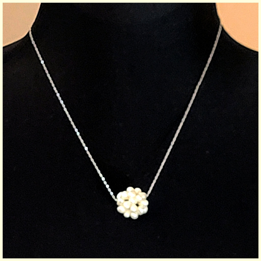 Pearl Snowball Pendant Necklace - Leila Jewels