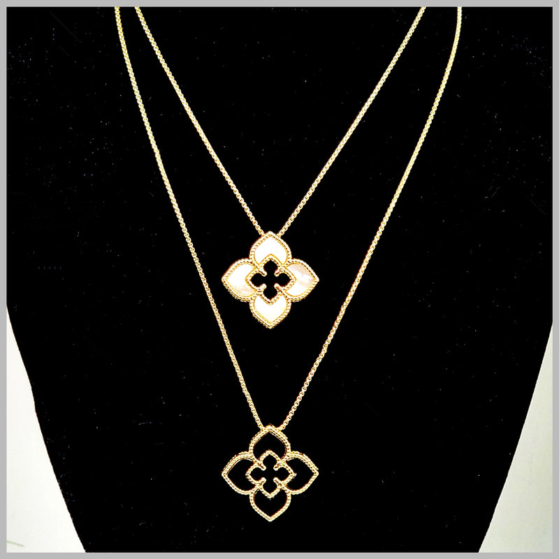 Venetian Flower Pull Necklace - Leila Jewels