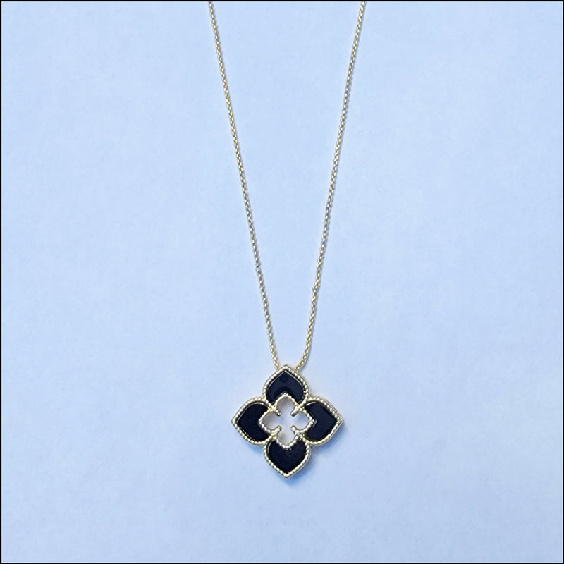 Venetian Flower Pull Necklace - Leila Jewels