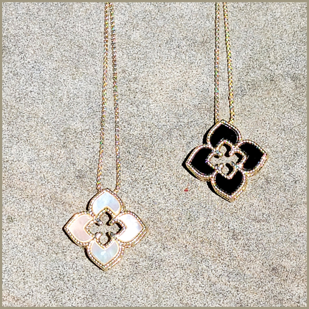 Venetian Flower Pull Necklace - Leila Jewels