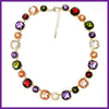 Multicolor Stones Collier Necklace - Leila Jewels