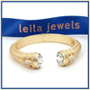 Crystal Cap Cuff Bracelet - Leila Jewels