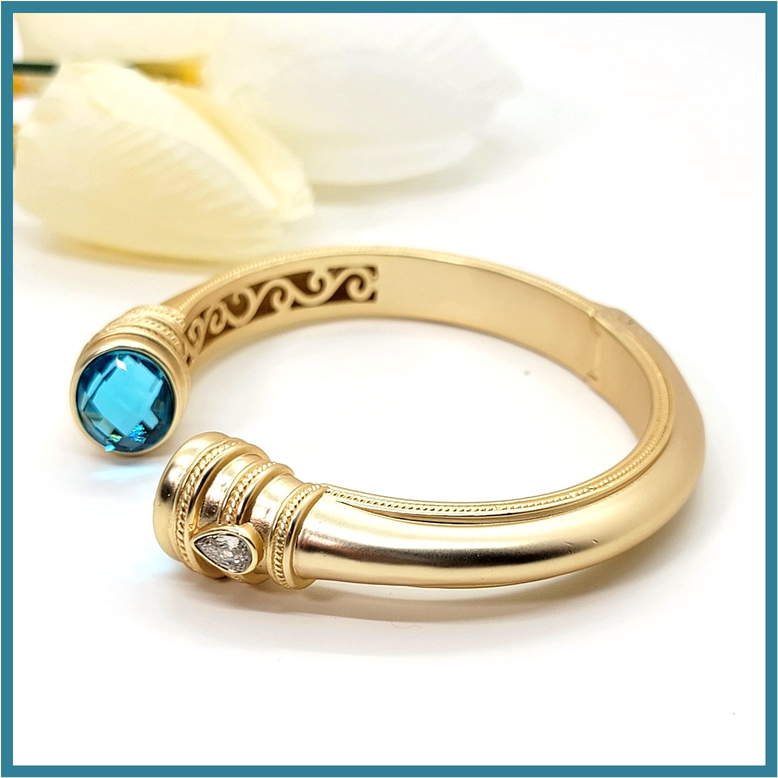 Crystal Cap Cuff Bracelet - Leila Jewels