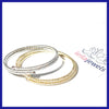 Skinny Double Coil Pavé Bracelet - Leila Jewels