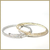 Skinny Double Coil Pavé Bracelet - Leila Jewels