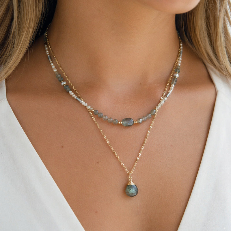 Labradorite Layered Necklace