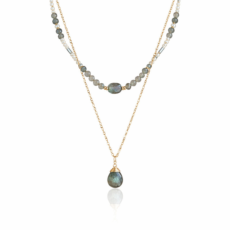 Labradorite Layered Necklace